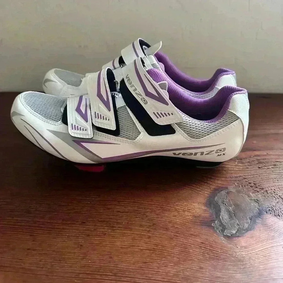 Venzo MX Women's Bike Bicycle Cycling Shoes Women’s Size 9.5 Men’s Size 8 - Picture 6 of 10